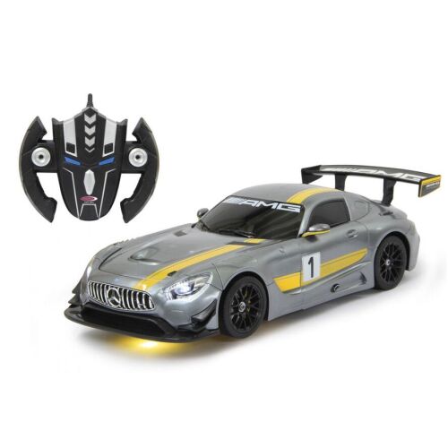Jamara RC Mercedes GT3 AMG Távirányítós 2az 1ben versenyautó 1:16 - Szürke (410028)