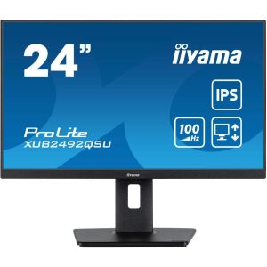 Monitor iiyama ProLite XUB2492QSU-B1 24-calowy Wide Quad HD IPS, widok z przodu - Iiyama Monitor