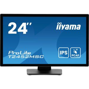 iiyama ProLite T2452MSC-B1AG számítógép monitor 60,5 cm (23.8") 1920 x 1080 pixelek Full HD LED Érintőképernyő Fekete (T2452MSC-B1AG) 136659956 - Iiyama