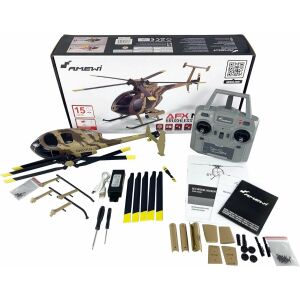 Amewi AFX MD500E Távirányítós Katonai Helikopter LED fénnyel 325mm (25336) 144969477 - Amewi