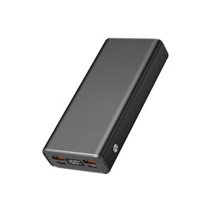 2GO 797518 ALU Powerbank USB-A + USB-C / 20000mAh 42,5W - Szürke (797518) 136662320 - 2GO