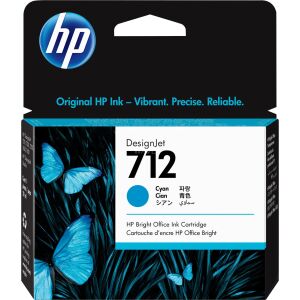 HP 712 - cyan - original - DesignJet - ink cartridge (3ED67A) 141248451 - Nyomtató, nyomtató kellékanyag