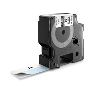 Banda de vinil auto-laminata ID1, 24 mm x 5,5 m negru/alb (1734821) (1734821) 136668641 - Dymo