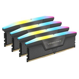 CORSAIR RAM Memory Kit VENGEANCE RGB - 64GB (4 x 16GB Kit) - DDR5 5600 MT/s C36 (CMH64GX5M4B5600Z36) 136669898 - Corsair