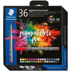 Staedtler MultiInk Pigment Arts Ecsetirón készlet - Vegyes színek (36 db / csomag) (371 C36) 136670018 - Rajzeszköz