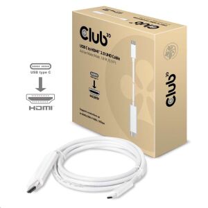 CLUB3D USB 3.1 Type C - HDMI 2.0 1.8m kábel (CAC-1514) (CAC-1514) 136670640 - Club3D