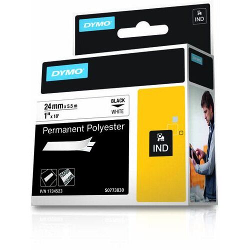 DYMO "Rhino" Feliratozógép szalag poli 24 mm fehér (1734523) (1734523) 136671063