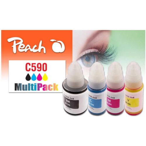 Peach PI100-440 tintapatron 4 dB Kompatibilis Fekete, Cián, Magenta, Sárga (PI100-440) 136673351