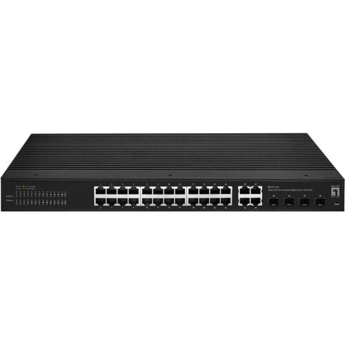 LevelOne IGS-2128 hálózati kapcsoló Vezérelt L2 Gigabit Ethernet (10/100/1000) Fekete (IGS-2128) 136673653