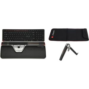 Contour Design RollerMouse Red Plus WL Travel Kit billentyűzet Egér mellékelve Vezeték nélküli RF Fekete (RM-RED PLUS-WL-DE-TK) 136673855 - Contour