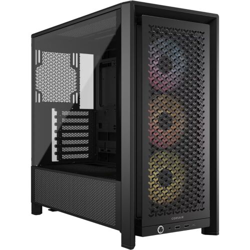 Corsair 4000D RS ARGB Fekete Midi-Torony PC Ház Edzett Üveg Oldallappal