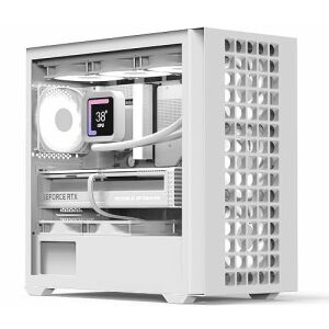 AeroCool D302A-G-WT-V1 Mini-Tower-Computergehäuse + 4x 120mm Lüfter - Weiß (ACCS-MA04043.21) 144957086 - Aerocool