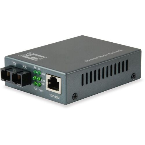 LevelOne FVT-1101 convertor media de rețea 100 Mbit/s 1310 nm Multi-mode Negru (FVT-1101) 136678450