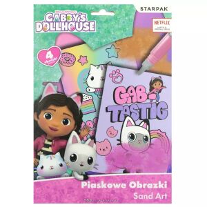 Súprava na maľovanie pieskom Domček pre bábiky Gabby od Starpak - vytvorte si farebné pieskové obrázky - Starpak