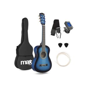 max SoloArt Junior 1/4 Klasszikus gitár (tartalék húr, hangoló, hordtáska, pengetők) &#8211; Kék 136682402 - Hangszer