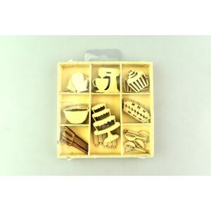 family lézervágott fa forma - cukrászat (104x104 mm, 45 db) 136693917 - Fa felirat & dekorációs elem