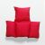 Függő fotel párna textil huzattal piros 136694306