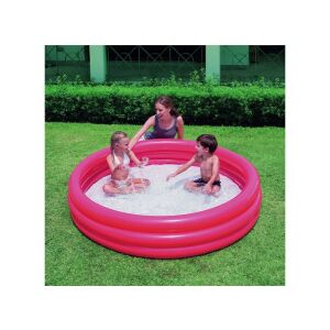 Bestway 3 gyűrűs felfújható medence 183x33cm - Piros - Gyerekek játszanak - Bestway Gyerekmedence & Pancsoló