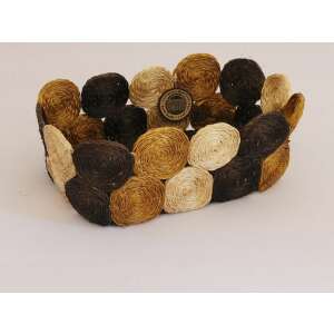 Retro tároló doboz barna, bézs és fekete színben - Tárolódoboz & kosár