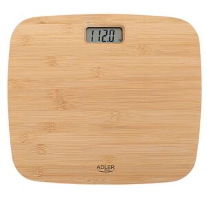 Adler AD8173 bamboo personal scale, top view - Adler