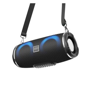 HOCO HC12 bluetooth hordozható hangszóró v5.0, LED világítás, FEKETE 136717227 - Hoco