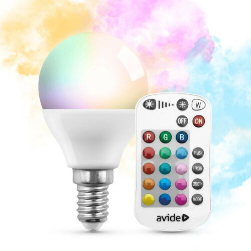 Avide Smart LED Mini Globe RGB+W žiarovka s diaľkovým ovládaním