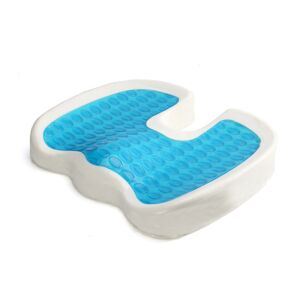 Arvada ErgoSupport ortopéd U-alakú ülőpárna hűsítő géllel, fehér háttér - Székpárna