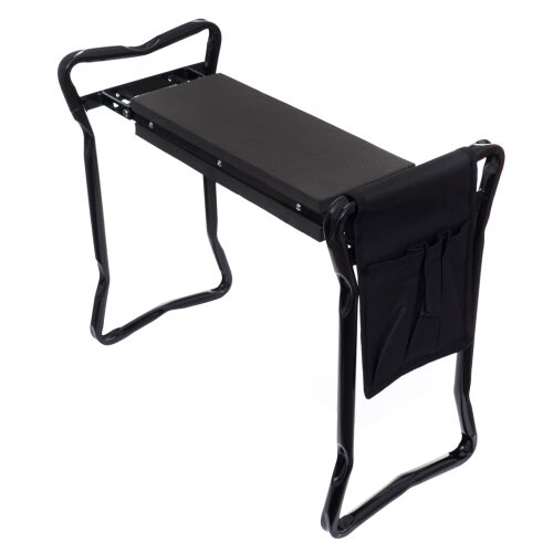 Kraft&Dele KD10634 Kerti Térdeplő Szék Párnázott Ülőfelülettel és Szerszámtartóval