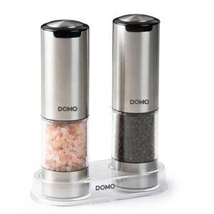DOMO újratölthető só- és borsőrlő készlet állványon - Domo