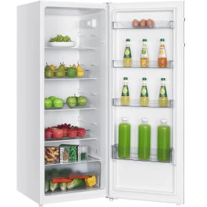 Nyitott Severin 242 literes egyajtós hűtőszekrény élelmiszerekkel - Severin