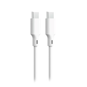 Cablu USB-C la USB-C - 3A Încărcare Rapidă, 1.5m, Alb 136725902 - Cabluri de date