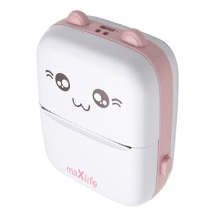 Maxlife hordozható hőnyomtató, bluetooth nyomtató, rózsaszín, MXTP-100 136727676 - Maxlife