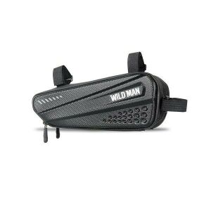 WILDMAN kerékpár váztáska zárral 1,5L E4 fekete 136729142 - Zubehör für Fahrräder