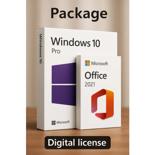 Microsoft Windows 10 Pro + Microsoft Office 2021 Pro Plus