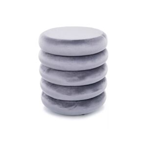 Calvi Velvet Tárolós Puff Szürke Bársony 136732786 - Signal