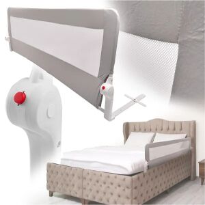 Összecsukható ágy leesésgátló rács, 200 cm, szürke