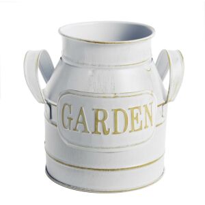 Bádog kanna, fehér, garden felirat, 14 x 12 cm (080729) 136738849 - Kancsó