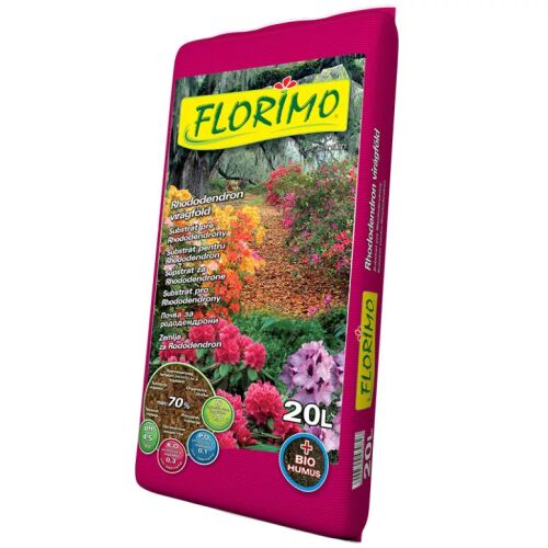 FLORIMO Rhododendron és Azálea virágföld, 20 literes zsák savanyú talajt kedvelő növényekhez - Virágföld