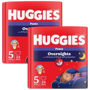 Huggies Overnight Pants Noćne gaćice Max 5 (12-17kg) Pakiranje od 48 komada - Pelene
