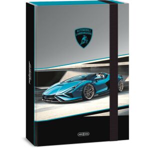 Lamborghini, autós füzetbox A/4, fekete-szürke-kék 136745630 - Füzetbox