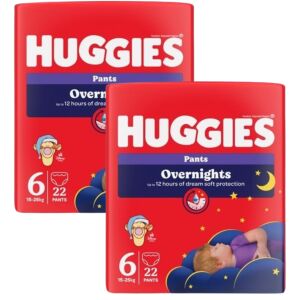 Dve balenia Huggies Overnight Pants Junior Veľkosť 6 (15-25kg) - Prebaľovanie