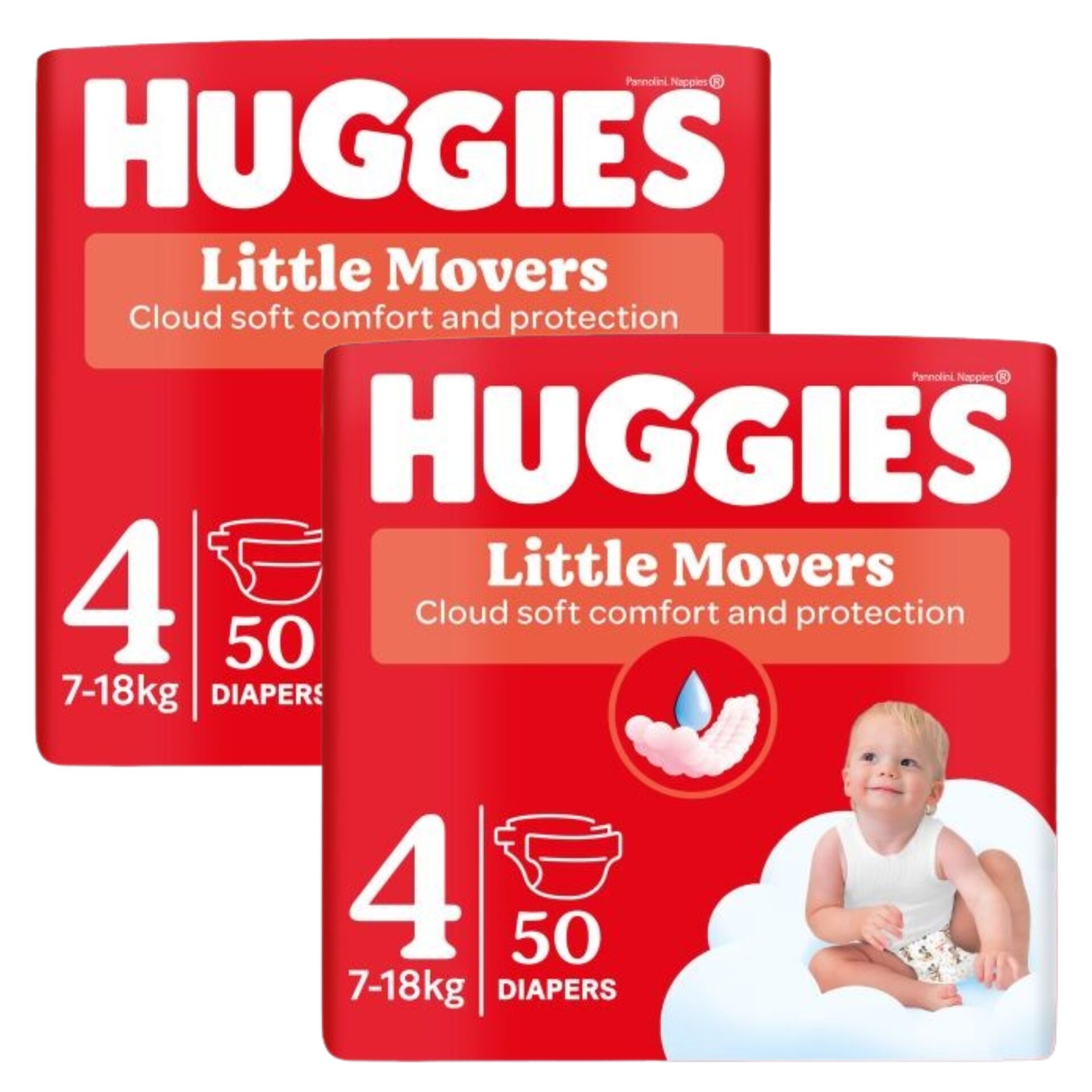 Huggies Little Movers Nadrágpelenka 7-18kg Maxi 4 (100db)