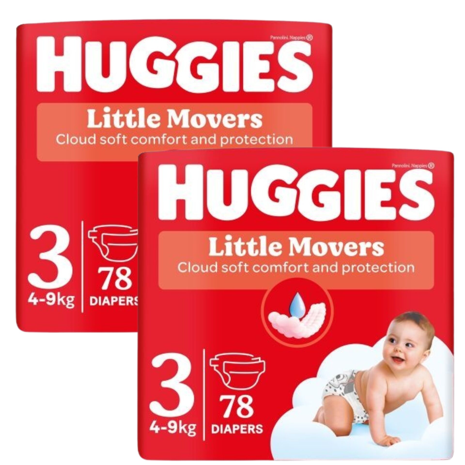Huggies Little Movers Nadrágpelenka 4-9kg Midi 3 (156db)
