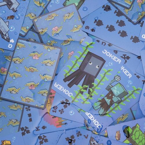 Paladone Playing Cards, Minecraft, Official, Vízhatlan, 52 lap + 2 joker, Francia kártya csomag 141232480 - Kártyajáték