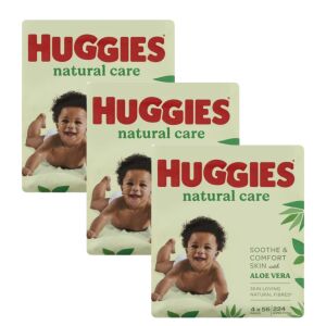 Huggies Natural Care Baby Wipes Quad Pack, 12 x 56 count - Huggies