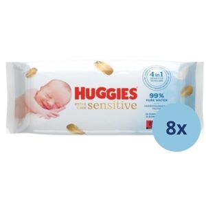 Șervețele umede Huggies Extra Care Sensitive 8x56 buc - Șervețele, Porti de Siguranta și Olite