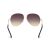 Elölnézet a MAX MARA MM0081 32B arany aviator napszemüvegről átmenetes lencsékkel.