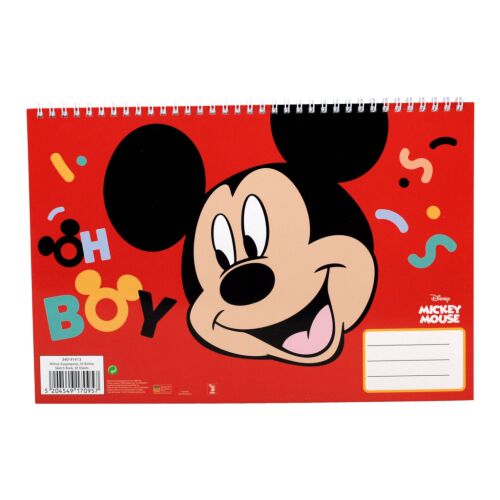 Disney Mickey Oh Boy A/4 spirál vázlatfüzet, 30 lapos 136771422