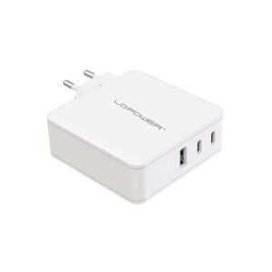 LC-Power USB-A 
/ 2x USB-C Netzteil-Schnellladeadapter 100W - Weiß (LC-GAN-100) 136773322 - LC-power