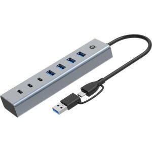 Koncentrator USB CONCEPTRONIC 7-portowy 3.0 -> 7x3.0, 5Gbps z zasilaczem gr 136773397 - Conceptronic